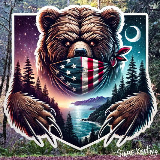 Patriot Bear: Where Strength Meets Serenity